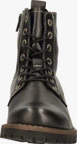 Mustang Enkellaarsjes Veterlaarsjes Dames Zwart -Mustang Verkoop 372766e06d19810977346e385e10b269