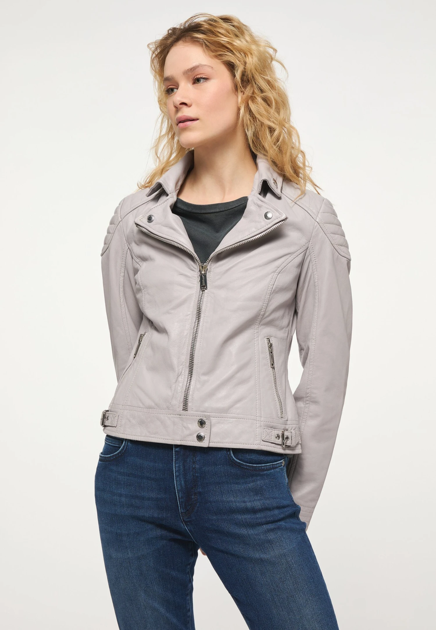 Mustang Leren Jas - Lila 3 Mustang Leren Jas - Lila