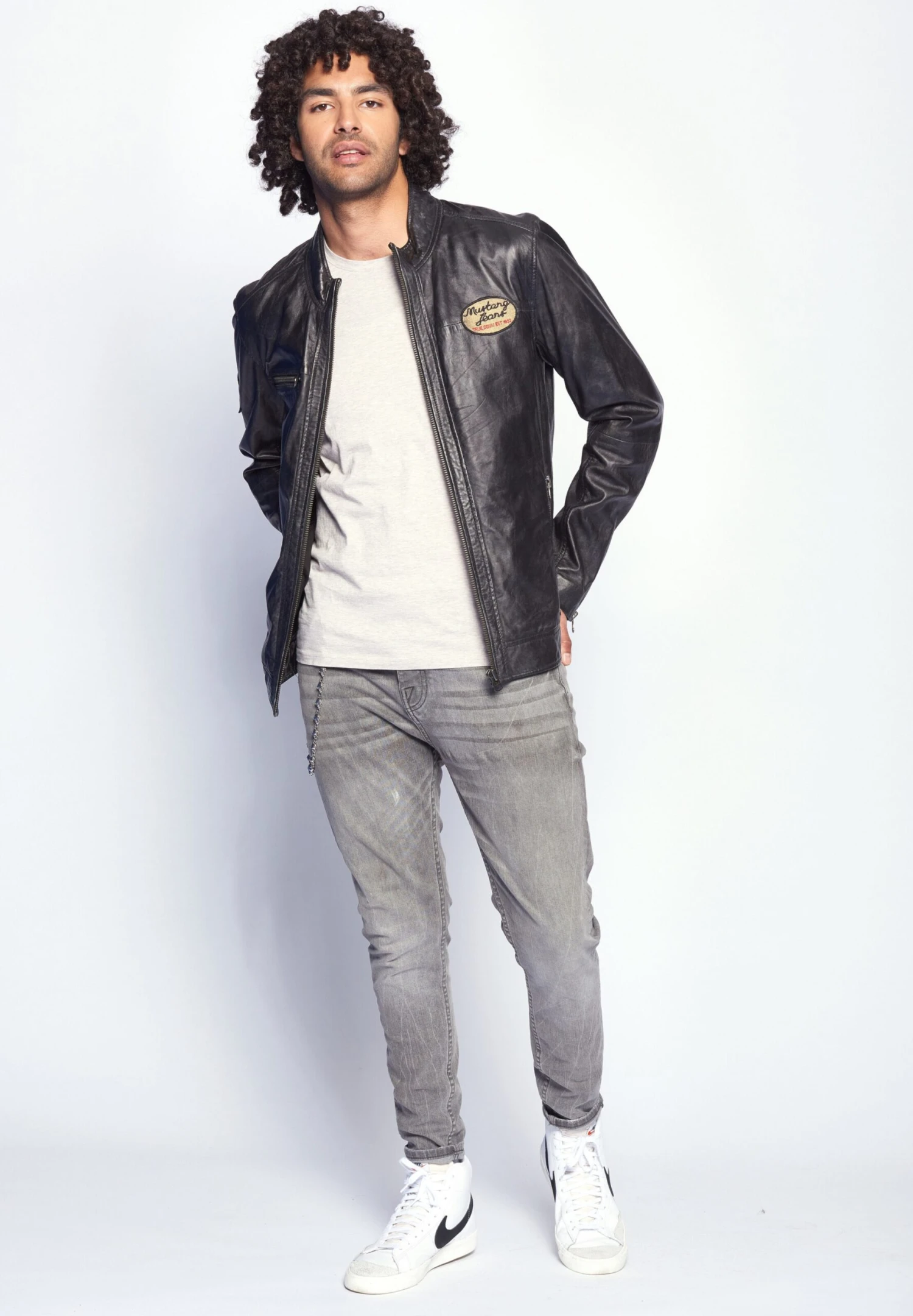 Mustang Leren Jassen Tussenjas Varberg Heren Donkerbruin 8 Mustang Leren Jassen Tussenjas Varberg Heren Donkerbruin - Afbeelding 6