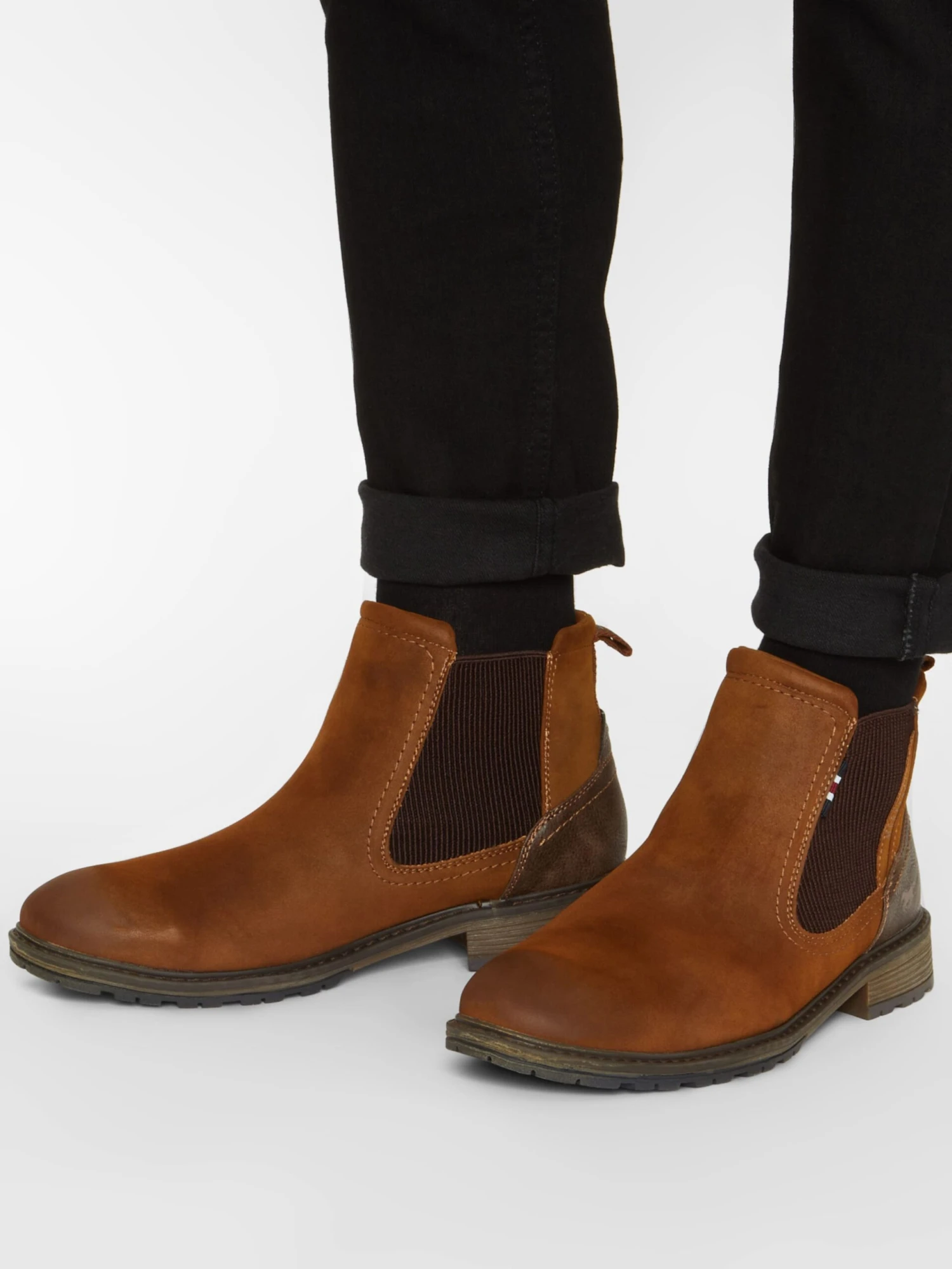 Mustang Enkelboots Chelsea Boots Heren Bruin 6 Mustang Enkelboots Chelsea Boots Heren Bruin - Afbeelding 4