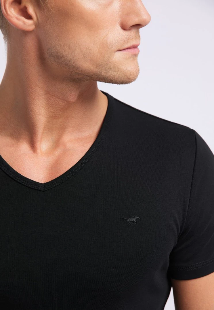 Mustang Aaron - T-Shirt Basic - Black 7 Mustang Aaron - T-Shirt Basic - Black - Afbeelding 5