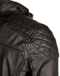 Mustang Leren Jassen Tussenjas Terence Heren Zwart -Mustang Verkoop 4160913af9c3cf89b943b4268e497c49