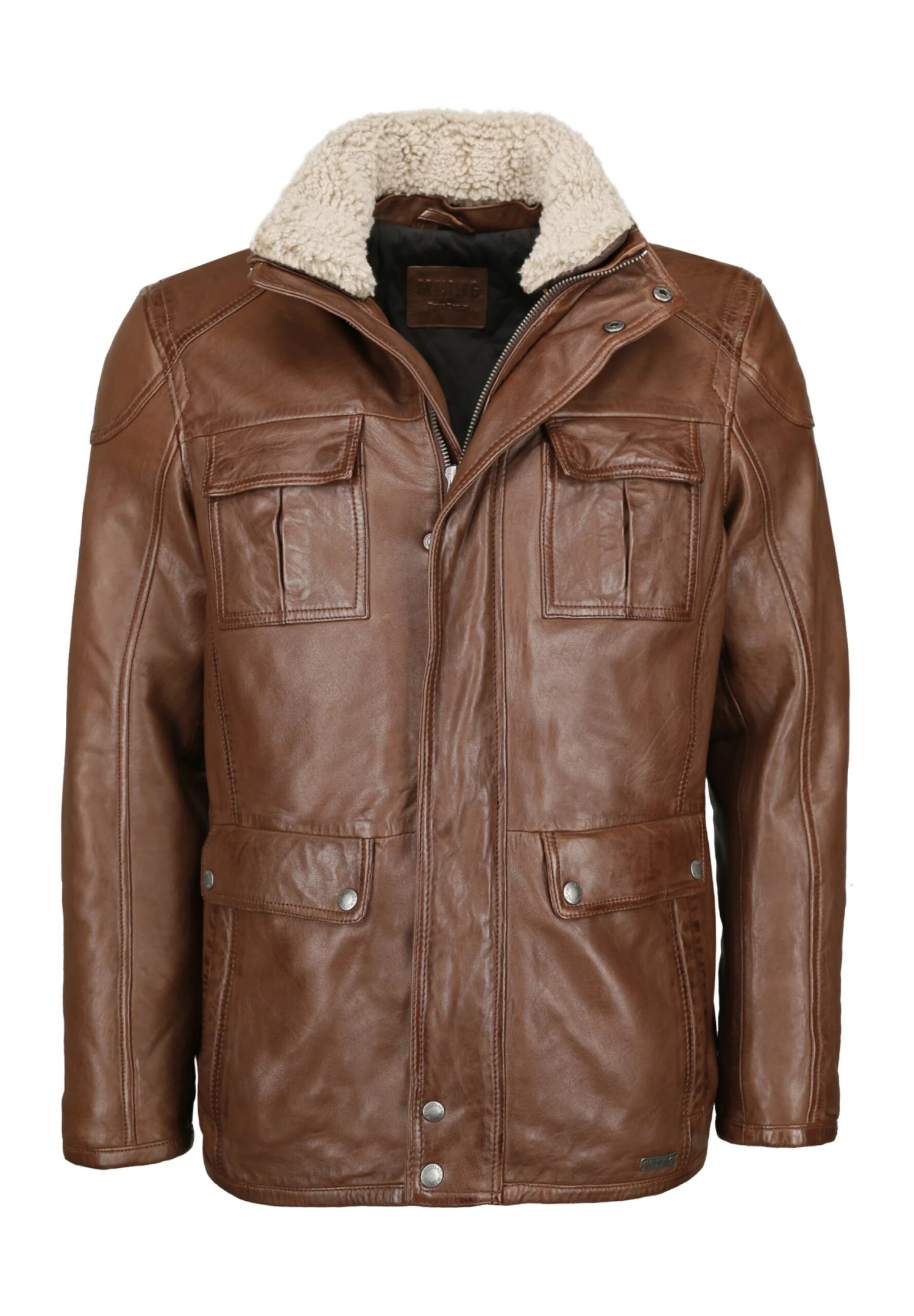 Mustang Leren Jas - Mid Brown 3 Mustang Leren Jas - Mid Brown