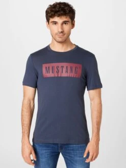 Mustang T-shirts Shirt Alex Heren Donkerblauw -Mustang Verkoop 420ca422f3da6da3da4fb0f91847141e