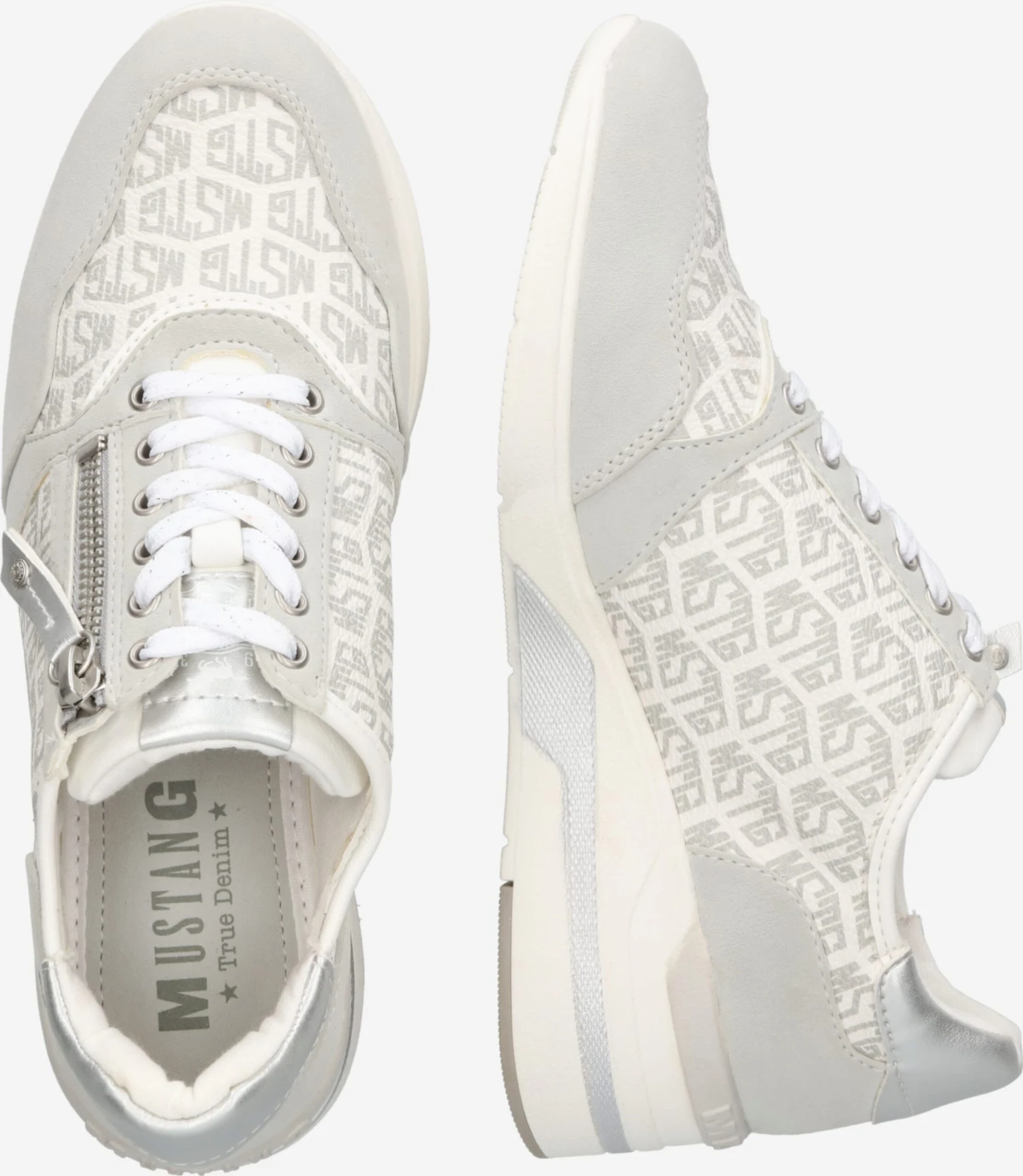 Mustang Fashion Sneakers Sneakers Laag Dames Grijs 4 Mustang Fashion Sneakers Sneakers Laag Dames Grijs - Afbeelding 2