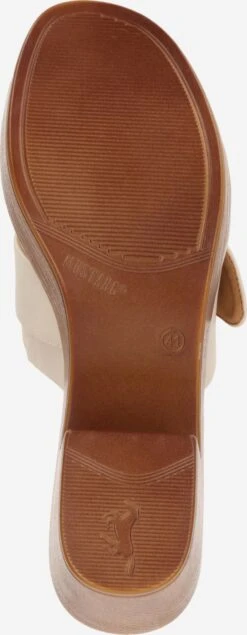Mustang Sandalen Met Hak Muiltjes Dames Greige -Mustang Verkoop 434dd03b72f4541acb053d2be7501fff
