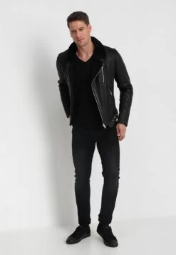 Mustang 2-Pack V-Neck - T-Shirt Basic - Black