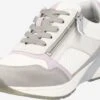 Mustang Fashion Sneakers Sneakers Laag Dames Grijs / Zilvergrijs / Wit