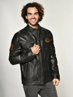 Mustang Leren Jassen Tussenjas Varberg Heren Donkerbruin -Mustang Verkoop 473fd1ab60de65a41487a72a1b7867cc