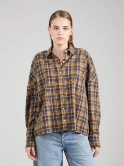 Mustang Overhemden Blouse EDDA Dames Oranje -Mustang Verkoop 47c43f7c69fe50e63d82b917665a1291