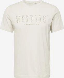 Mustang T-shirts Shirt Alex Heren Ivoor