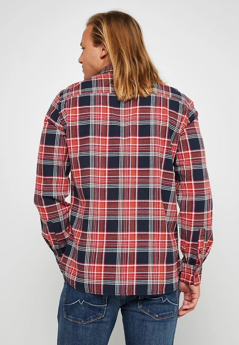 Mustang Clemens Hb Flannel - Overhemd - Multi Check Rd Bl 4 Mustang Clemens Hb Flannel - Overhemd - Multi Check Rd Bl - Afbeelding 2