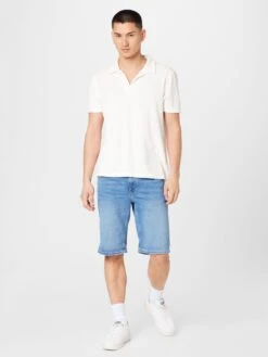 Mustang Denim Shorts Regular Jeans Washington Heren Blauw -Mustang Verkoop 49d1099916075f029eb381af410dca93