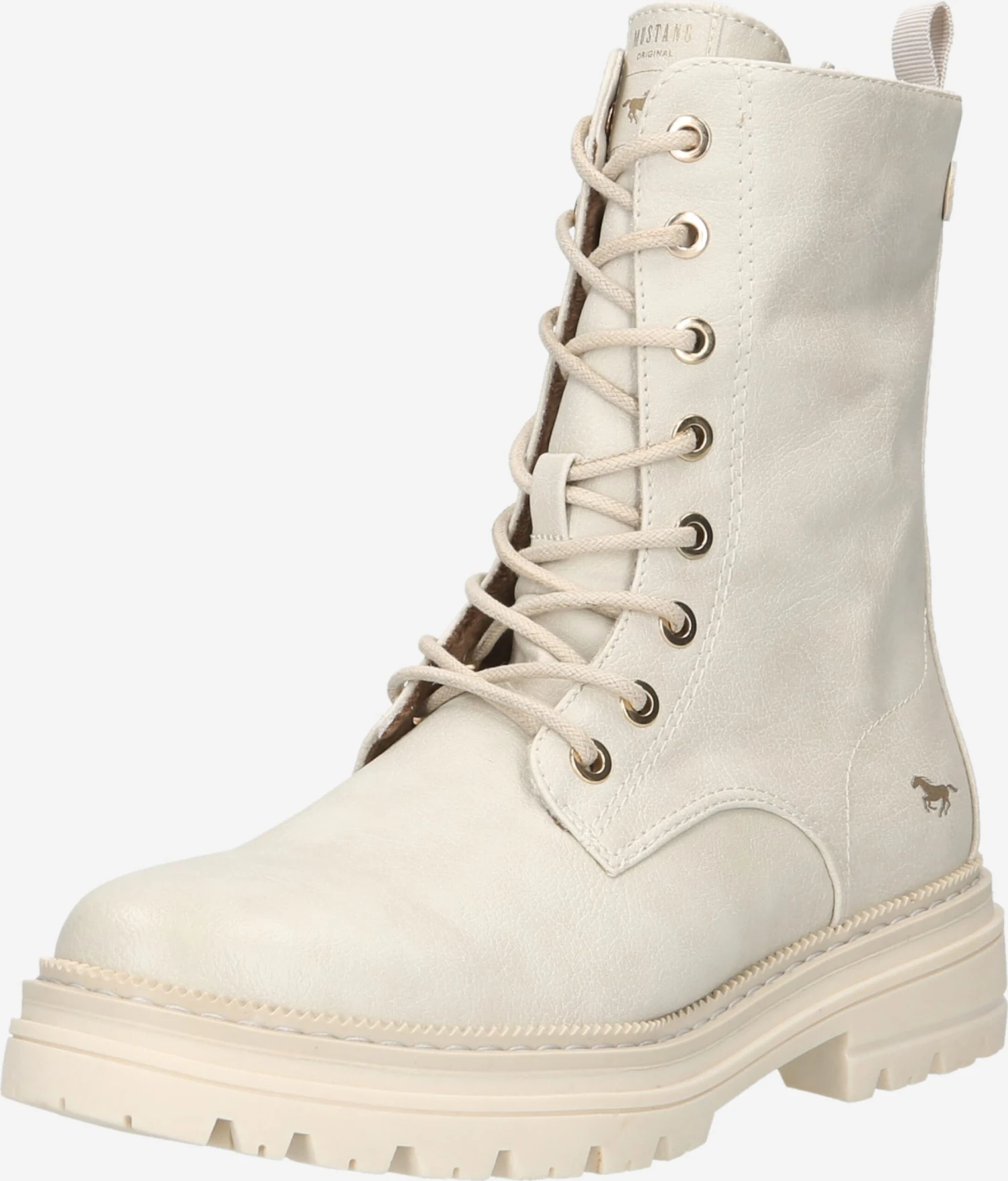 Mustang Enkellaarsjes Veterlaarsjes Dames Pastelblauw 3 Mustang Enkellaarsjes Veterlaarsjes Dames Pastelblauw