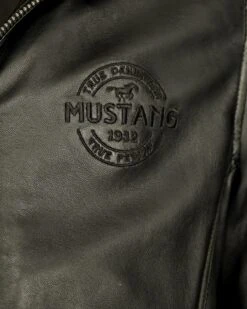 Mustang Leren Jassen Tussenjas 31021308 Heren Zwart -Mustang Verkoop 4a79fa55a81cd32767408f19c842d786