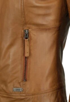 Mustang Mit Stehkragen - Leren Jas - Cognac -Mustang Verkoop 4b29b93220a843e7af81992c38952a89