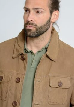 Mustang Leren Jas - Camel -Mustang Verkoop 4b44f67dce794dc7a0d00a051d3a3e79