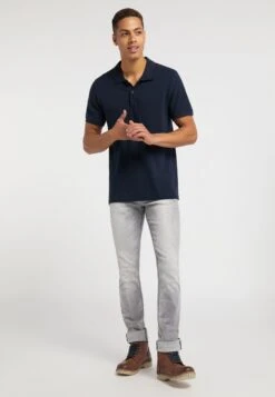 Mustang Polos Shirt Heren Donkerblauw -Mustang Verkoop 4b65916c2a5db1d2a1d2f8fcaae35047