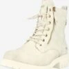 Mustang Enkellaarsjes Veterlaarsjes Dames Lichtbeige -Mustang Verkoop 4bcefd539304c1f1f32b46d79b2954fa