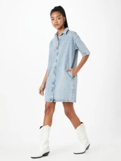 Mustang Blousejurken Blousejurk Perry Dames Blauw -Mustang Verkoop 4c2a59cbc3c1c2a113f8ce2a795de39a