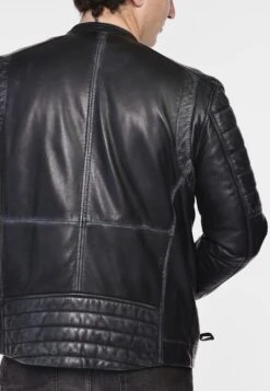 Mustang Mit Zierbrusttasche- Leren Jas - Vintage Grey -Mustang Verkoop 51b35181a9534351be787ddb300f7343