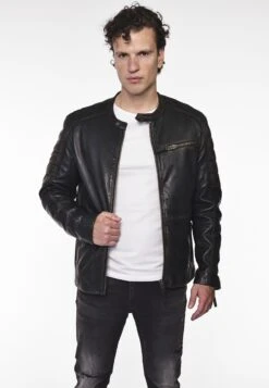 Mustang Leren Jassen Tussenjas Heren Donkergrijs 12 Mustang Leren Jassen Tussenjas Heren Donkergrijs -Mustang Verkoop 52a62fc1f89a95933b1ec7a9322e2b64