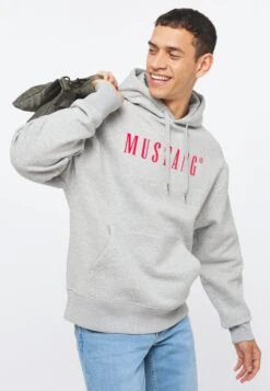 Mustang Hoodie - Grau 12 Mustang Hoodie - Grau -Mustang Verkoop 5311027535f341279de480fb8b53a6ec