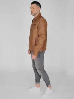 Mustang Leren Jassen Tussenjas 31021630 Heren Cognac -Mustang Verkoop 539b0cdfa5834e260858f8fd0e93a4d8