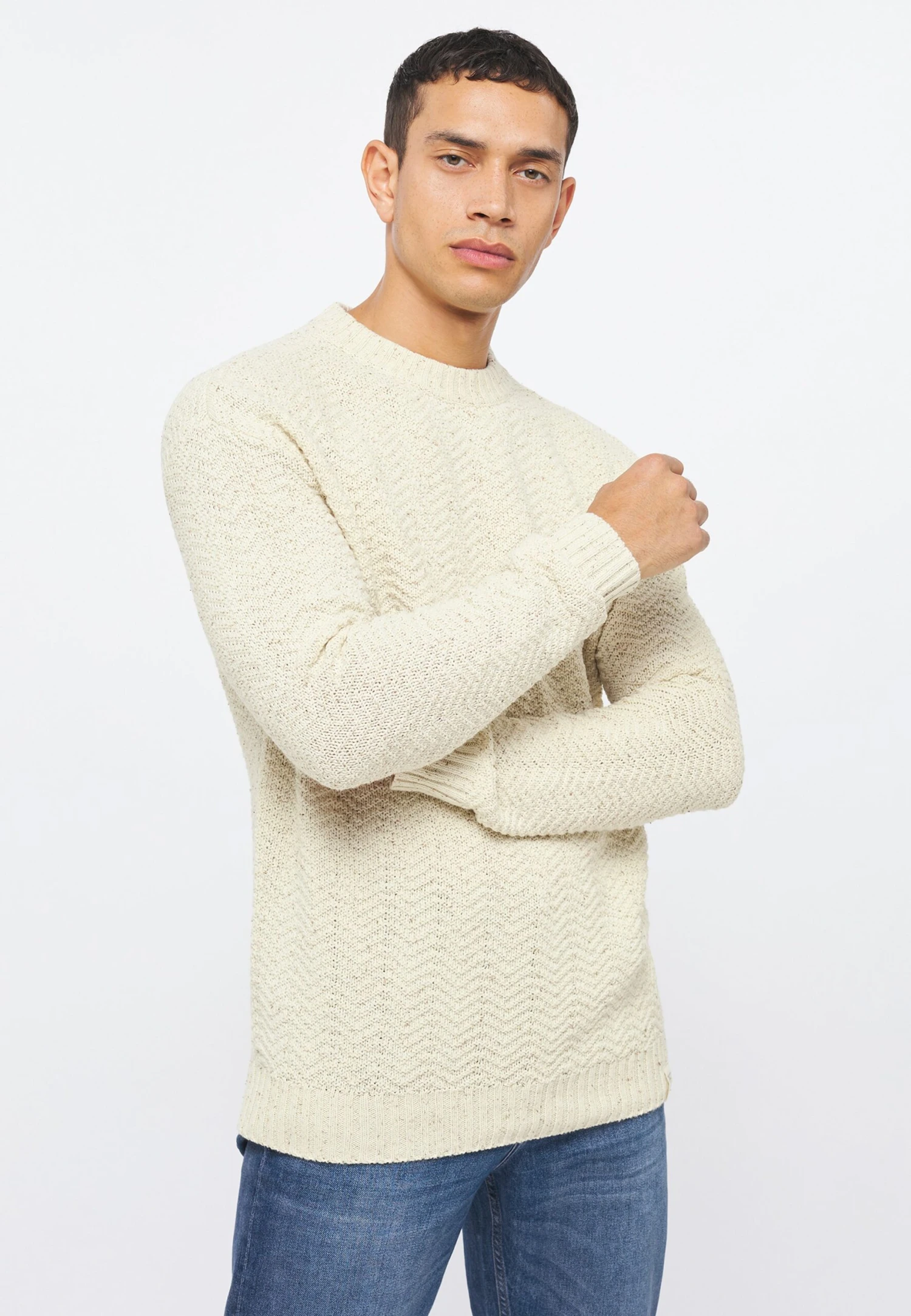 Mustang Trui - Weiß 3 Mustang Trui - Weiß