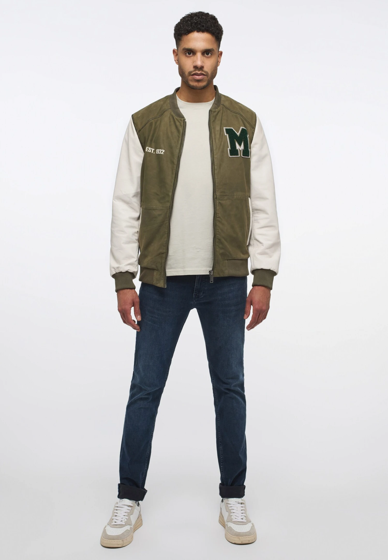 Mustang Leren Jassen Tussenjas Heren Olijfgroen 9 Mustang Leren Jassen Tussenjas Heren Olijfgroen - Afbeelding 7