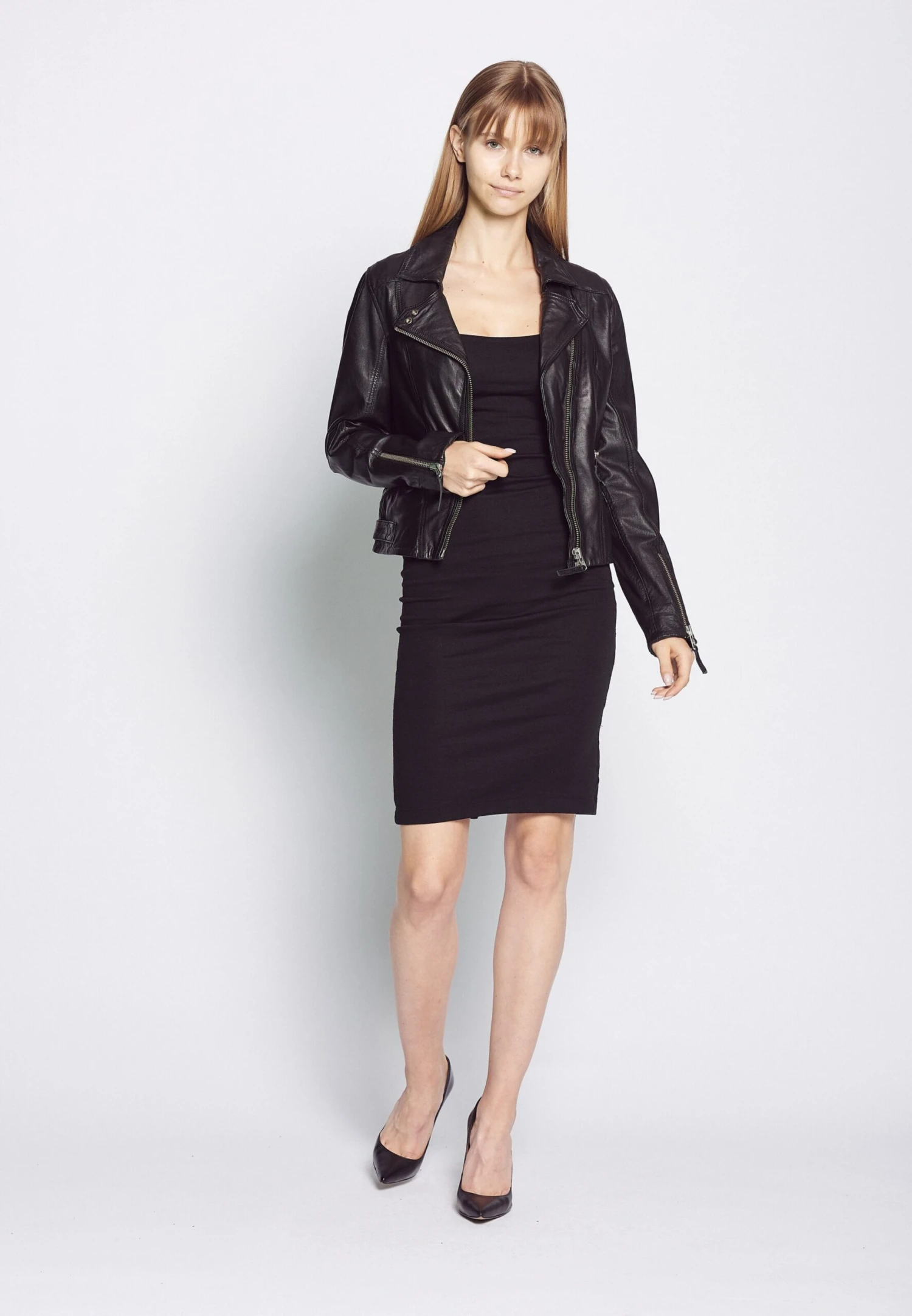 Mustang Leren Jassen Tussenjas Dames Zwart 6 Mustang Leren Jassen Tussenjas Dames Zwart - Afbeelding 4