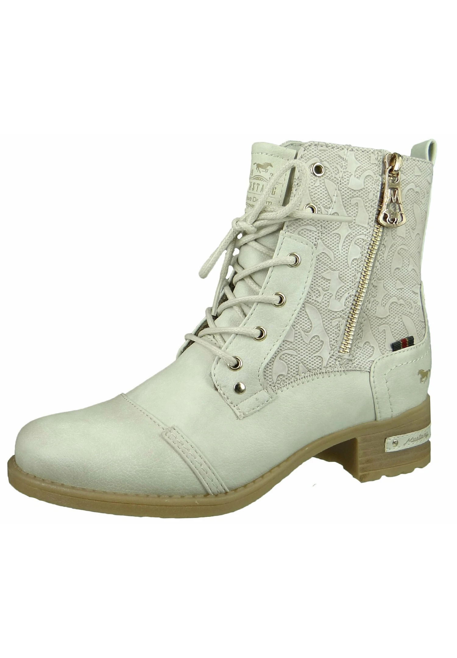 Mustang Veterboots - Creme 4 Mustang Veterboots - Creme - Afbeelding 2