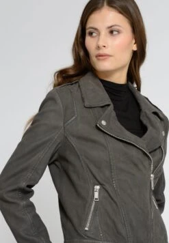 Mustang Leren Jas - Dark Grey -Mustang Verkoop 58a08ec89a5b4a3a8901fb43ead4ec90