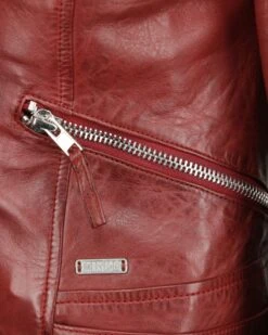 Mustang Leren Jassen Tussenjas 31019271 Dames Roestrood -Mustang Verkoop 5947344e953c67fd7cd6d27de266ab6b