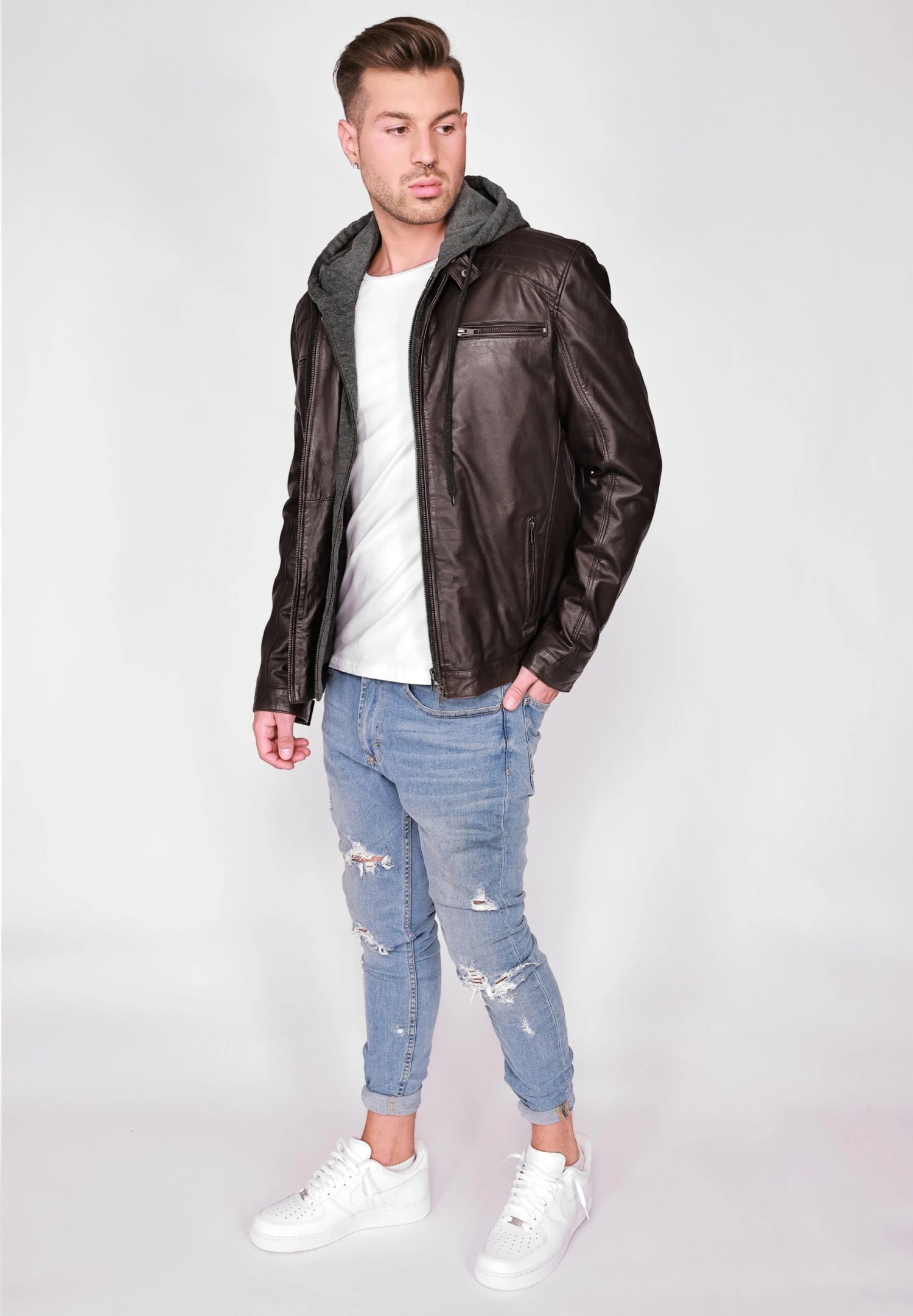 Mustang Leren Jas - Dark Brown 6 Mustang Leren Jas - Dark Brown - Afbeelding 4