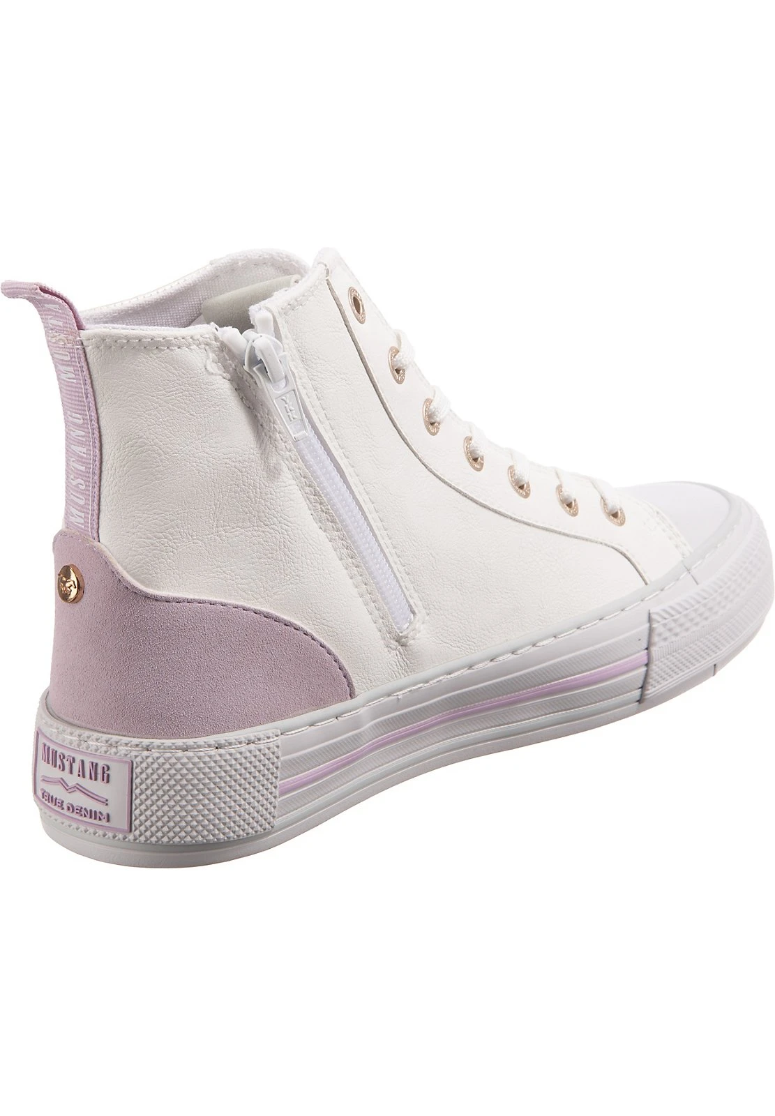 Mustang Sneakers Hoog - Weiß Modell 6 Mustang Sneakers Hoog - Weiß Modell - Afbeelding 4