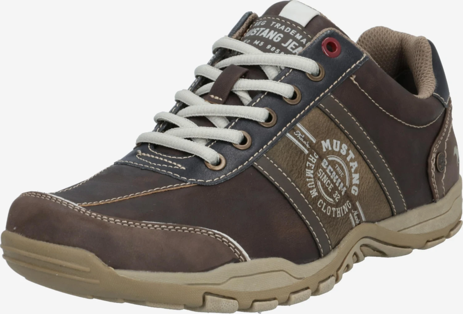 Mustang Sportieve Veterschoenen Sportieve Veterschoen Heren Bruin / Lichtbruin 3 Mustang Sportieve Veterschoenen Sportieve Veterschoen Heren Bruin / Lichtbruin