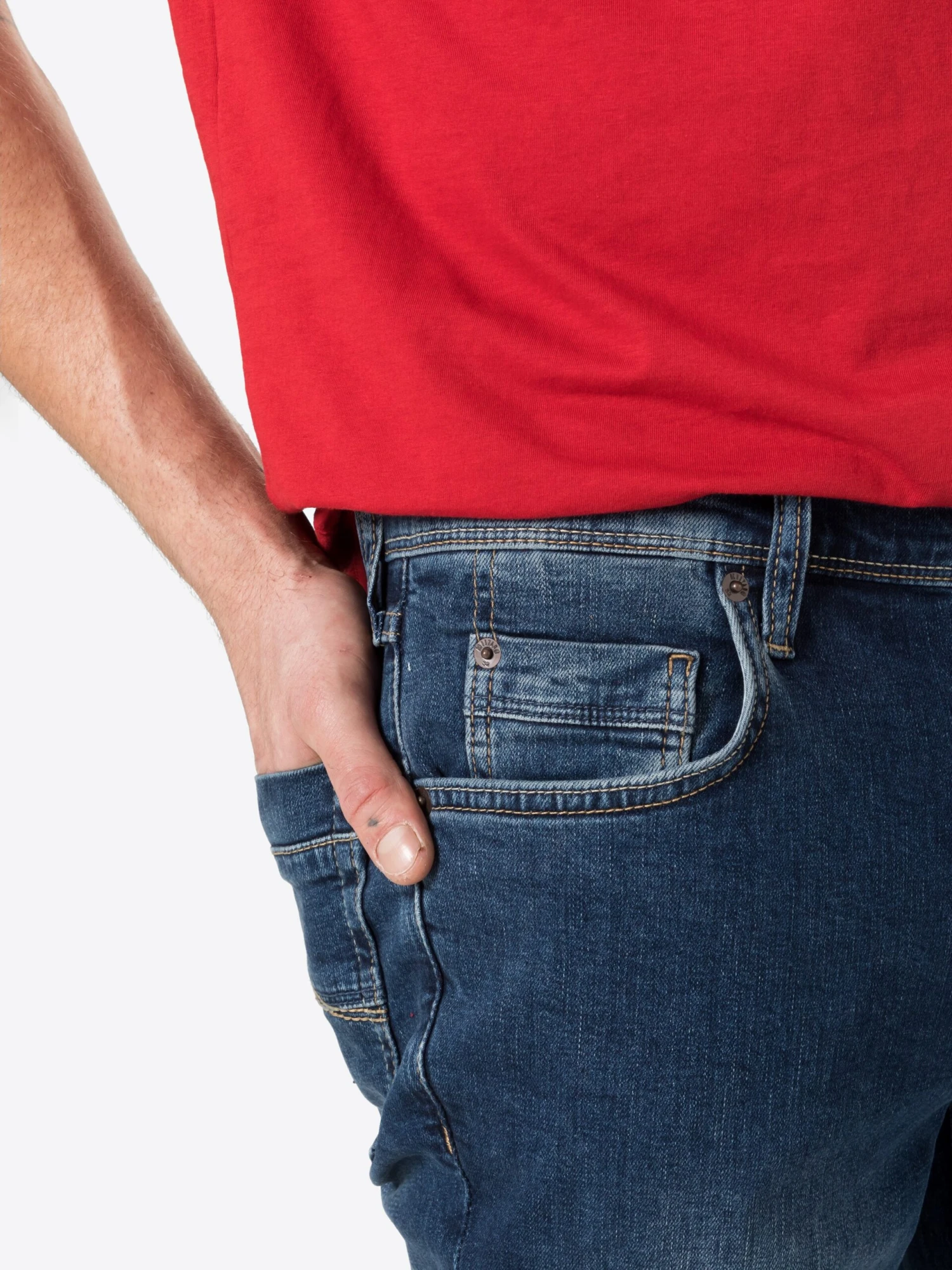 Mustang Straight Regular Jeans Washington Heren Donkerblauw 15 Mustang Straight Regular Jeans Washington Heren Donkerblauw - Afbeelding 13