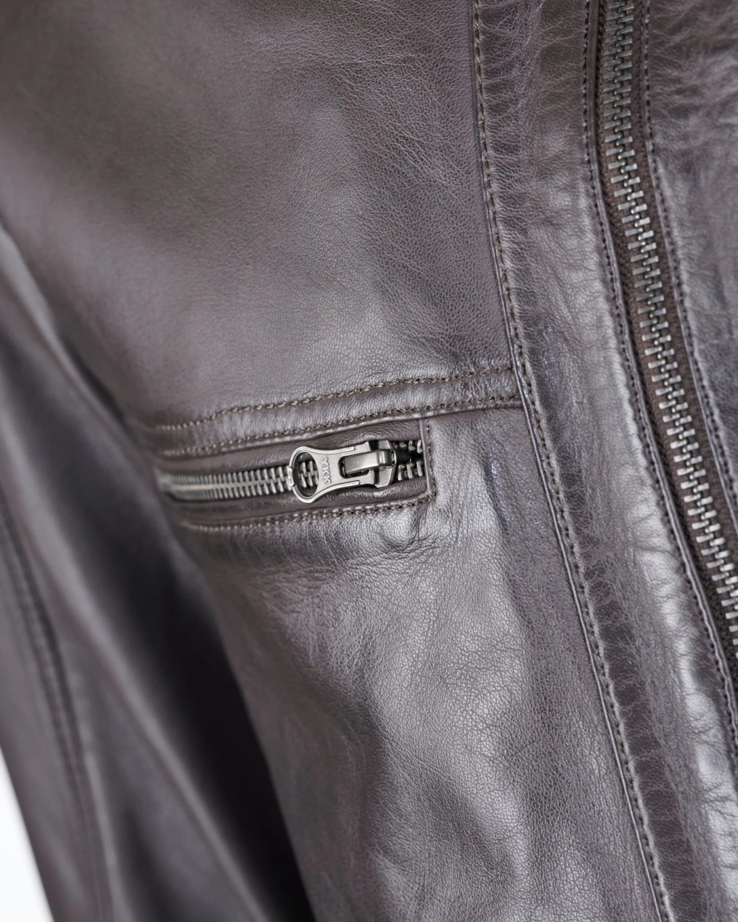 Mustang Leren Jassen Tussenjas Fabiano Heren Donkerbruin 5 Mustang Leren Jassen Tussenjas Fabiano Heren Donkerbruin - Afbeelding 3