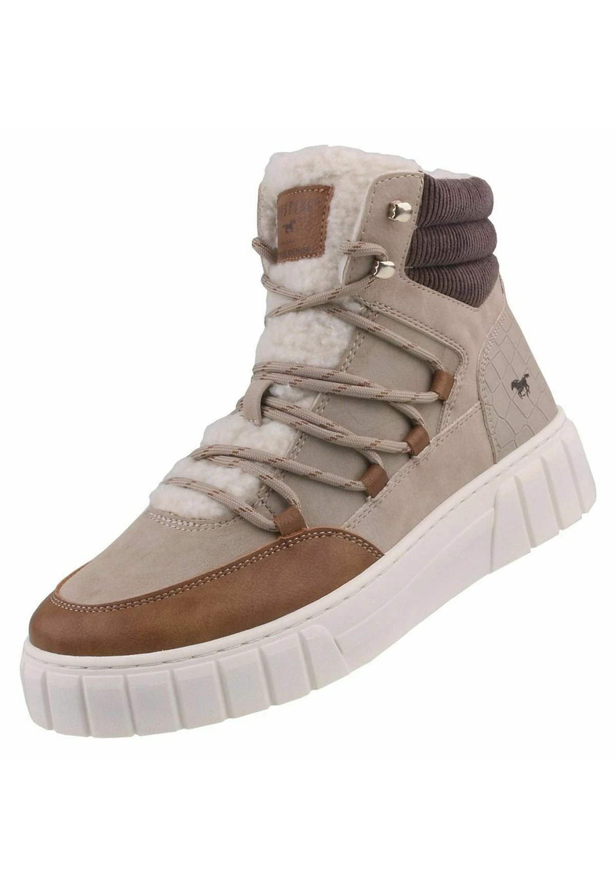 Mustang Sneakers Hoog - Beige 4 Mustang Sneakers Hoog - Beige - Afbeelding 2