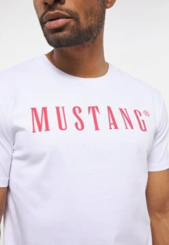 Mustang T-Shirt Print - Weiã -Mustang Verkoop 633d675fedac4c5498a324986828b384