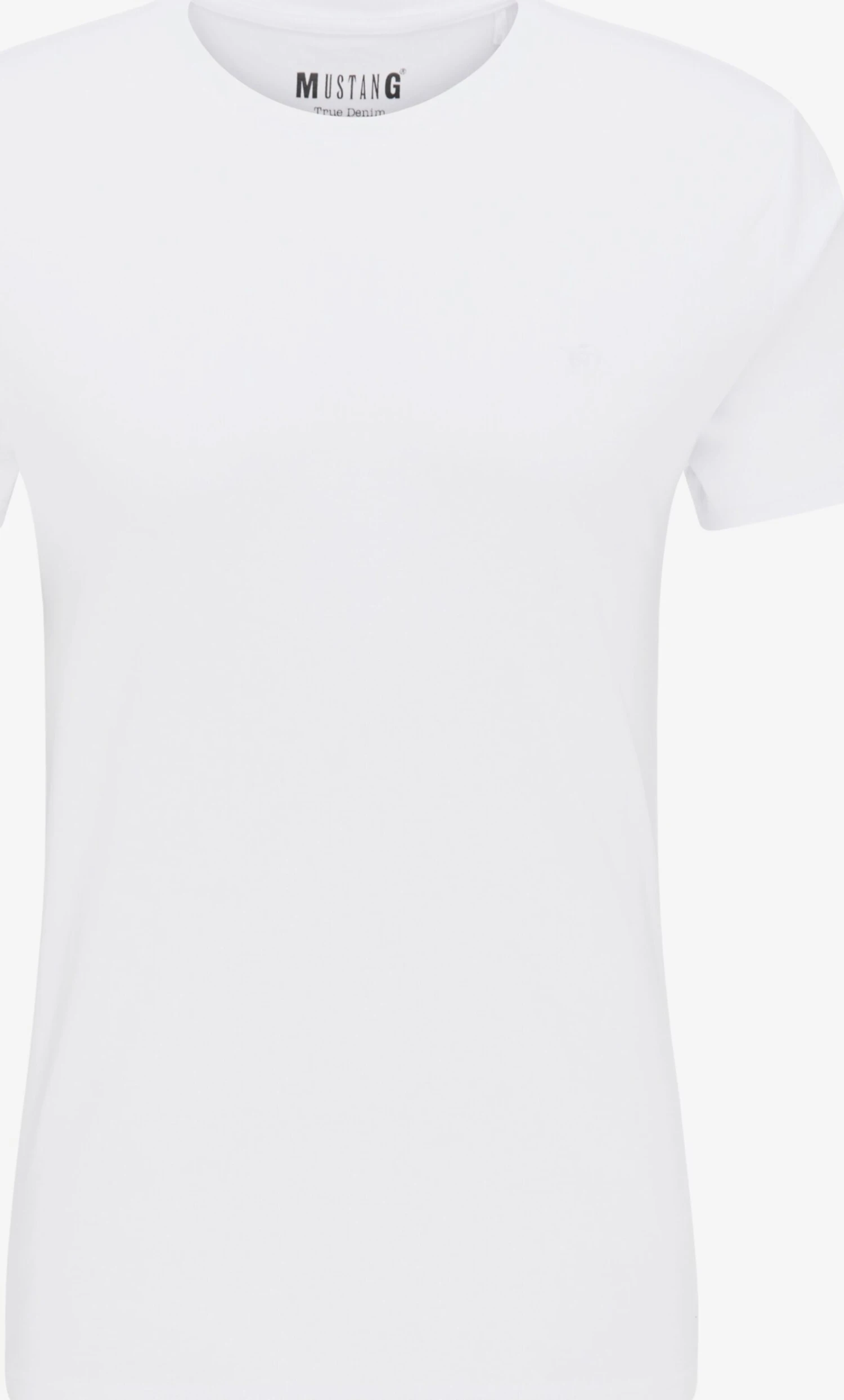 Mustang T-shirts Shirt Aaron Heren Wit 4 Mustang T-shirts Shirt Aaron Heren Wit - Afbeelding 2