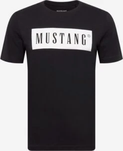 Mustang T-shirts Shirt Alex Heren Zwart