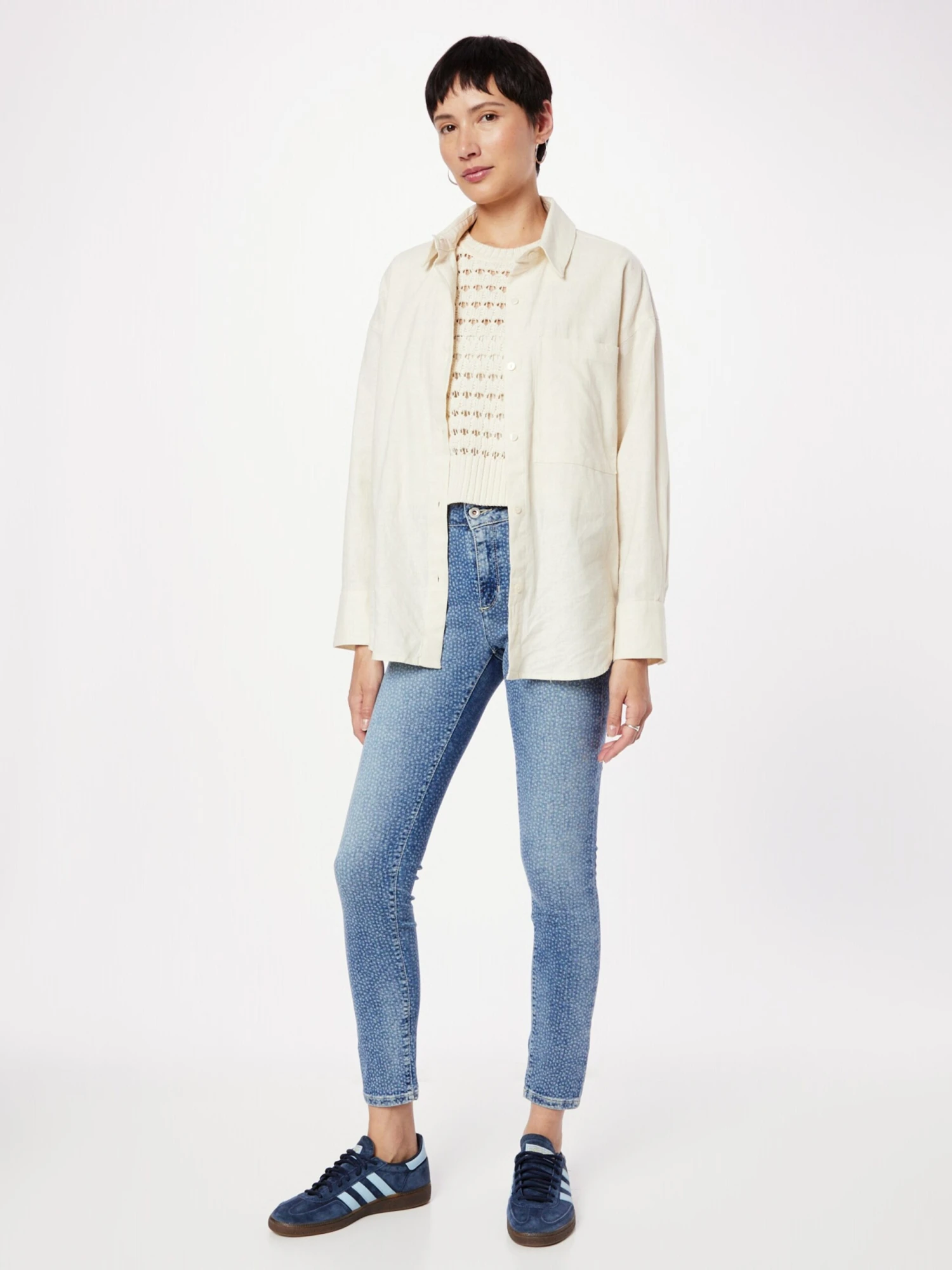 Mustang Jeans Skinny Jeans Shelby Dames Blauw 6 Mustang Jeans Skinny Jeans Shelby Dames Blauw - Afbeelding 4