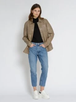 Mustang Leren Jassen Tussenjas Dames Bruin -Mustang Verkoop 662dc1f70b02b01a3f21243c381bb91f