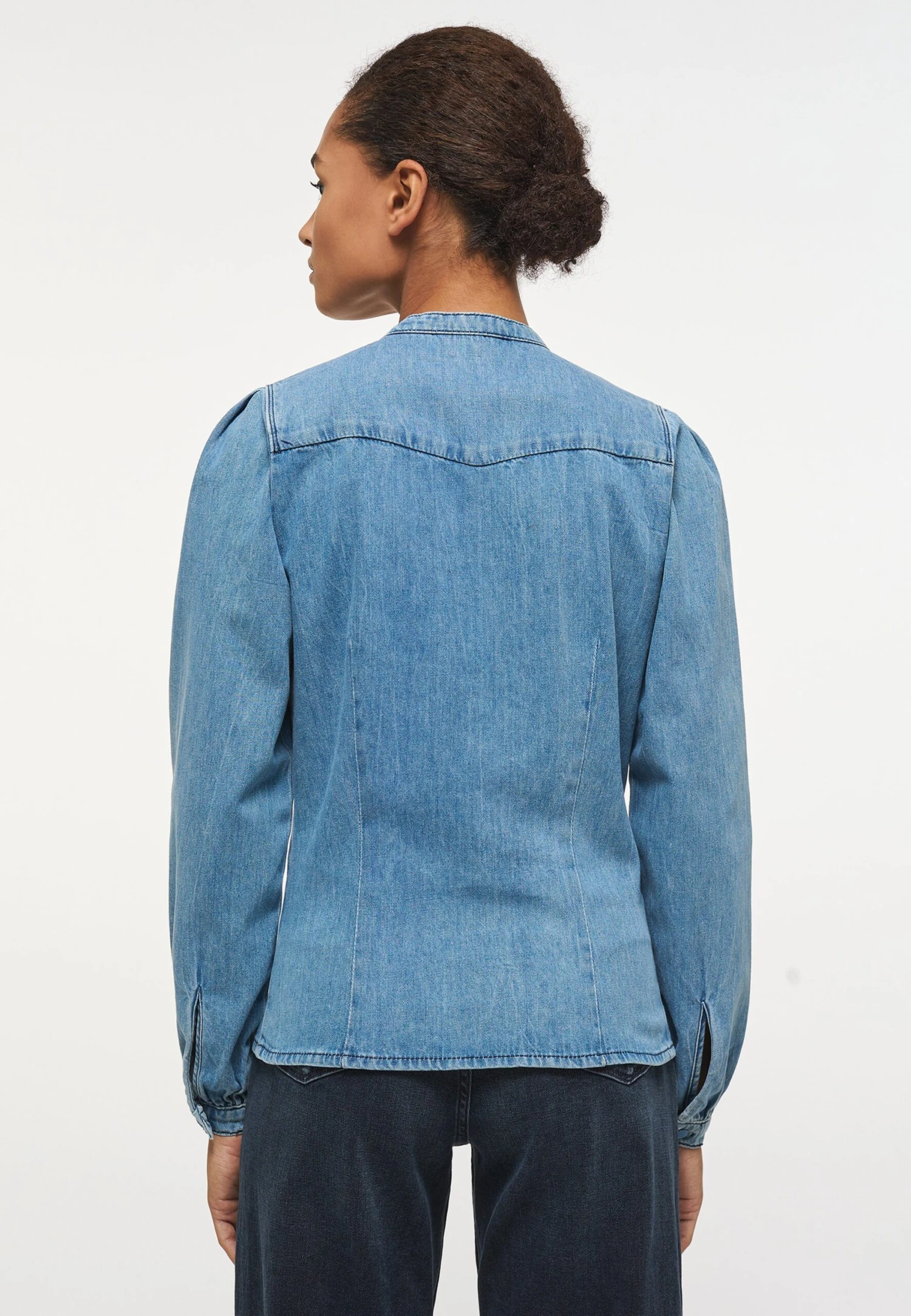 Mustang Overhemdblouse - Blau 5 Mustang Overhemdblouse - Blau - Afbeelding 3