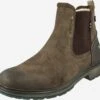 Mustang Enkelboots Chelsea Boots Heren Donkerbruin -Mustang Verkoop 670d93b16df74bbe64f811a547d91a2c