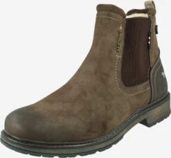Mustang Enkelboots Chelsea Boots Heren Donkerbruin