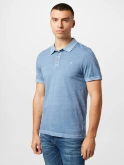 Mustang T-shirts Shirt Heren Blauw -Mustang Verkoop 68e1388e11e4936de423fe9f02fc0901