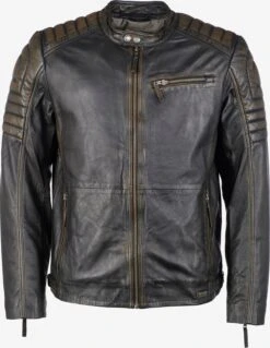 Mustang Leren Jassen Tussenjas Patrick Heren Bruin